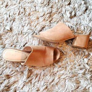 Suede mules